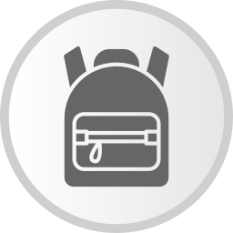 bolsa para la escuela icono