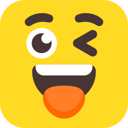 Laugh-wink icon