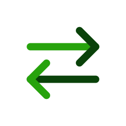 Left and right arrows icon