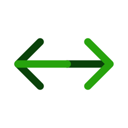 Left and right arrows icon