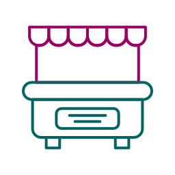 stand de nourriture Icône
