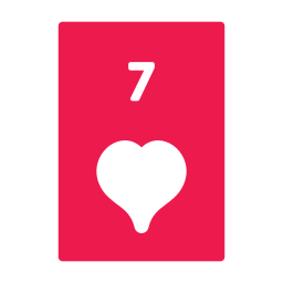 Seven of hearts icon