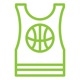 basketbal shirt icoon