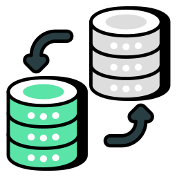 transferencia de datos icono