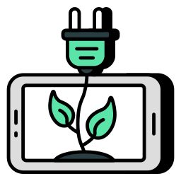 Green energy icon