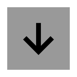 flecha hacia abajo icono