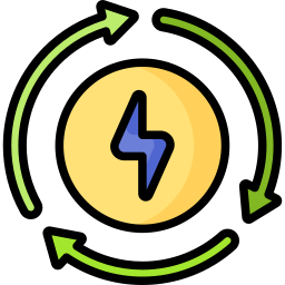 energie recyclen icoon