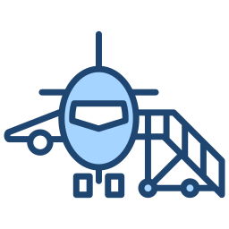 Plane arrival icon