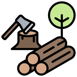 deforestación icono