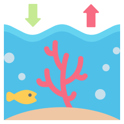 l'acidification des océans Icône