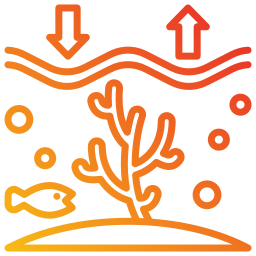 Ocean acidification icon