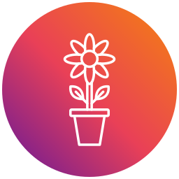 Flower pot icon