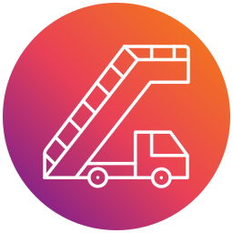 Aircraft stairs icon