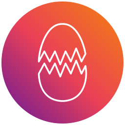 Broken eggs icon