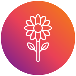 flor de sol icono