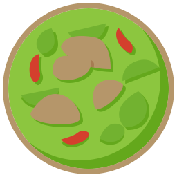 grünes curry icon
