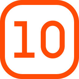 Number 10 icon