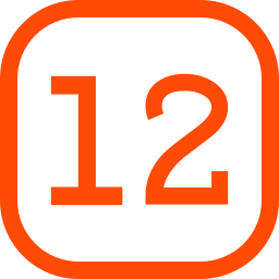 numero 12 icona
