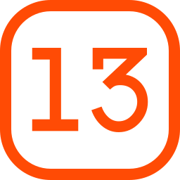 número 13 Ícone