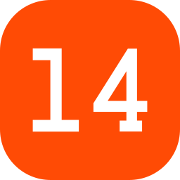 Number 14 icon