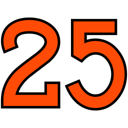 número 25 Ícone