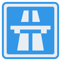 Highway sign icon