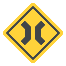 Narrow bridge icon