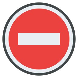 No entry icon