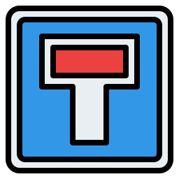 No through road icon