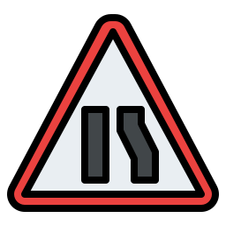 Narrow road icon