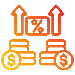 Profit margin icon