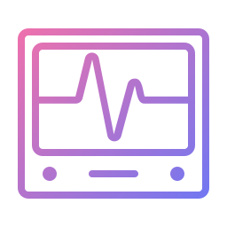 monitor del cuore icona