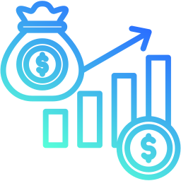 retour sur investissement Icône