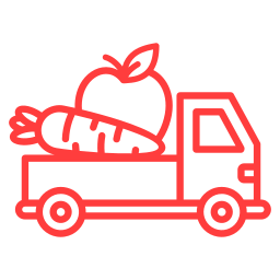 Fruit truck icon