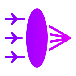 réfraction Icône