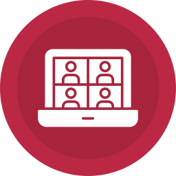 réunion en ligne Icône