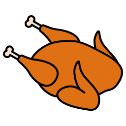 Жареная курица иконка