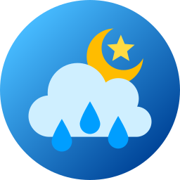 regenachtige nacht icoon