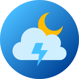 Cloudy night icon