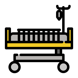 Patient bed icon
