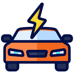 Electric car icon