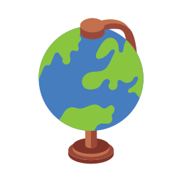 Earth globe icon