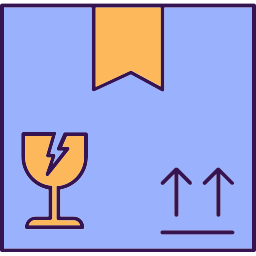 Fragile parcel icon