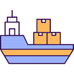 Грузовое судно иконка