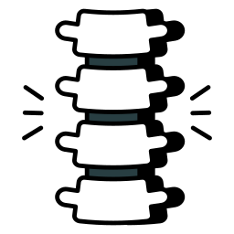 la columna vertebral icono