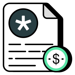 Medical bill icon