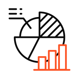 gráfico circular icono