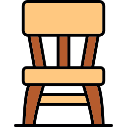 cadeira de madeira Ícone