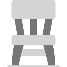 Wooden chair icon