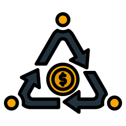 Économie circulaire Icône